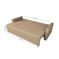 Canapea Extensibila Firenze Lux Cappuccino 218x85x85 cm + lada de depozitare,