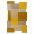 Covor Abstract Collage Ochre, Flair Rugs, 120x180 cm, lana, ocru