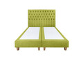 Pat matrimonial, Stockholm, Chester E, 160x200 cm, saltea tip Pocket, topper memory, Verde