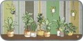 Covor pentru bucatarie, Olivio Tappeti, Carpet Queen 2, Plants, 55 x 270 cm, 80% bumbac, 20% poliester, multicolor