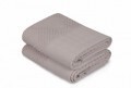 Set 2 prosoape de maini 50x90 cm, 100% bumbac, Saheser, Esse Bordur  Beige