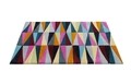 Covor Angles Bedora, 160x230 cm, 100% lana, multicolor, finisat manual