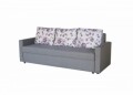 Canapea Extensibila Firenze Grey Purple Flower 218x85x85 cm + lada de depozitare