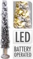 Decoratiune luminoasa Tree w snow, 30 LED-uri, H68 cm, salcie