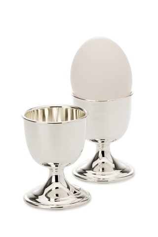 Suport pentru ou fiert Plain, Hermann Bauer, 4.5x6.2 cm, argintiu