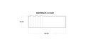 Comoda TV NIL, Gauge Concept, 150x30x48 cm, PAL, aluna/antracit
