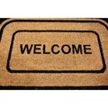 Covoras de intrare, Casa Plastor, Welcome Classic, 45 x 75 cm, cauciuc/fibra nuca de cocos, multicolor