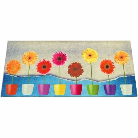 Covor rezistent Webtappeti Flower Power 60 x 240 cm, multicolor