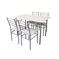 Set dining/bucatarie Bedora Mirazur, masa cu 4 scaune, 110x70x75 cm