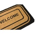 Covoras de intrare, Casa Plastor, Welcome Classic, 45 x 75 cm, cauciuc/fibra nuca de cocos, multicolor