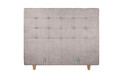 Pat matrimonial, Stockholm, Dots E, 140x200 cm, saltea tip Pocket, topper memory, Taupe