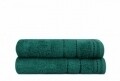 Set 2 prosoape de maini, Beverly Hills Polo Club, 50x90 cm, 100% bumbac, verde