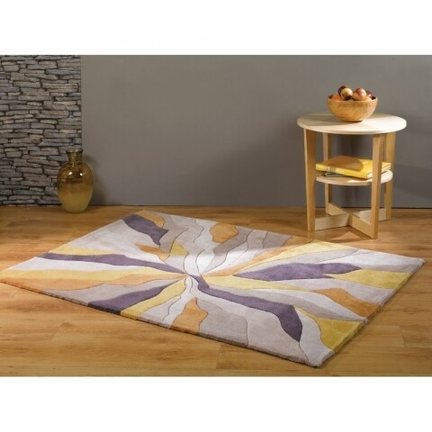 Covor Infinite Splinter Ochre, Flair Rugs, 80X150 cm, 100% poliester, bej