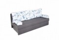 Canapea extensibila Alfi Grey 192x80x77 cm cu lada de depozitare, Blue Anemone