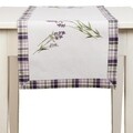 Traversa de masa, Lavender Love, Clayre & Eef, 40x120 cm, bumbac