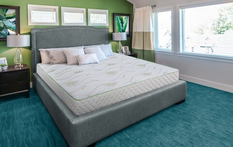 Saltea Aloe Vera Memory Pocket 7 zone, 160x200 cm, H 19 cm, Husa Aloe Vera, Super Ortopedica, Anatomica