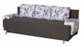 Canapea Extensibila Roma Dark Chocolate Blue Flower 205x90x86 cm + lada de depozitare