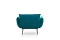 Fotoliu Jax Solo, Futon, 90x80x95 cm, metal, verde petrol