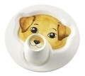 Set mic dejun copii 2 piese, Villeroy & Boch, Animal Friends Dog, Ø 22 cm/190 ml, portelan premium