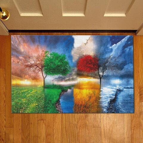 Covoras de intrare Seasons, Casberg, 38x58 cm, poliester, multicolor