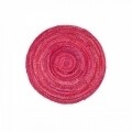 Covor lucrat manual Eko, MX 08 - Pink Q, 100% bumbac,  150 cm Ø