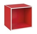 Raft modular, Composite Cube, Bizzotto, 35x29.5x35 cm, PAL laminat/MDF, rosu