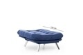 Fotoliu extensibil Misa Solo, Futon, 135x88 cm, metal, bleumarin