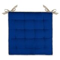 Perna pentru scaun Pouf 2, Decomex, 40x40x5 cm, bumbac, indigo