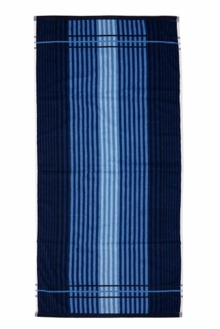 Prosop de plaja Lines, Heinner, 70 x 140 cm, 80% bumbac/ 20% poliester, albastru