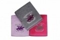 Set 3 prosoape de maini Beverly Hills Polo Club, 50x90 cm, 100% bumbac, Fuchsia/Grey/Lilac