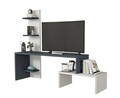 Mobilier living Raffline, 1 corp, 124x30x100 cm, PAL , gri