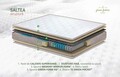 Pat matrimonial, Stockholm, Classic E, 140x200 cm, saltea tip Pocket, topper memory, Taupe