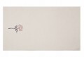 Set 2 prosoape Baskili İkili Takim Tasli Gul, Saheser, 50 x 90 cm/70 x 140 cm, 100% bumbac, alb