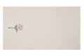 Set 2 prosoape Baskili İkili Takim Tasli Gul, Saheser, 50 x 90 cm/70 x 140 cm, 100% bumbac, alb