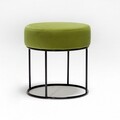 Taburet Moon Steel, Balcab Home, 40x40 cm, verde