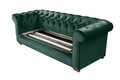 Canapea extensibila Oxford Chesterfield, 88x216x75 cm, 3 locuri, Green