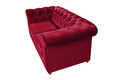 Canapea Oxford Chesterfield, 93x183x75 cm, 2 locuri, Rosu