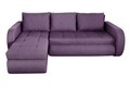 Coltar extensibil reversibil Siena Purple 243x141x81 cm cu lada de depozitare