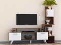 Comoda TV ASPAR, Gauge Concept, 178x150 cm, PAL, alb/aluna