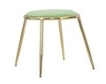 Scaun Glam Emily, Mauro Ferretti, 45 x 45 cm, fier/poliester, verde/auriu