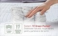 Saltea Ortopedica, Hipoalergenica, Premium Bamboo Memory Latex, 180x200 cm, Arcuri Pocket, 7 Zone de Confort