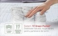 Saltea Ortopedica, Hipoalergenica, Premium Bamboo Memory Latex, 180x200 cm, H 26 cm, Arcuri Pocket, 7 Zone de Confort