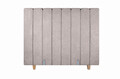 Pat matrimonial, Stockholm, Lines E, 180x200 cm, saltea tip Pocket, topper memory, Taupe