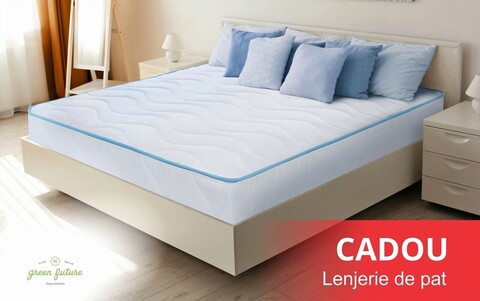 Saltea Green Future Clasic 140x200 cm, H 19 cm, Super Ortopedica, Hipoalergenica, Medie