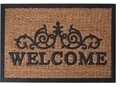 Covoras de intrare Welcome 1 Design, 60x40 cm, cauciuc si fibra de cocos