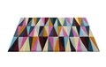 Covor Angles Bedora,100x200 cm, 100% lana, multicolor, finisat manual