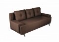 Canapea Extensibila Roma Lux Dark Chocolate 205x90x86 cm + lada de depozitare, maro