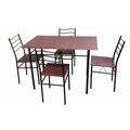 Set dining/bucatarie Bedora Mang, masa cu 4 scaune, 110x70x75 cm