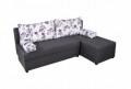 Coltar extensibil reversibil Modena Grey Magnolia 206 x 145 x 80 cm cu lada de depozitare