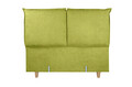 Pat matrimonial, Stockholm, Pillows E, 160x200 cm, saltea tip Pocket, topper memory, Verde